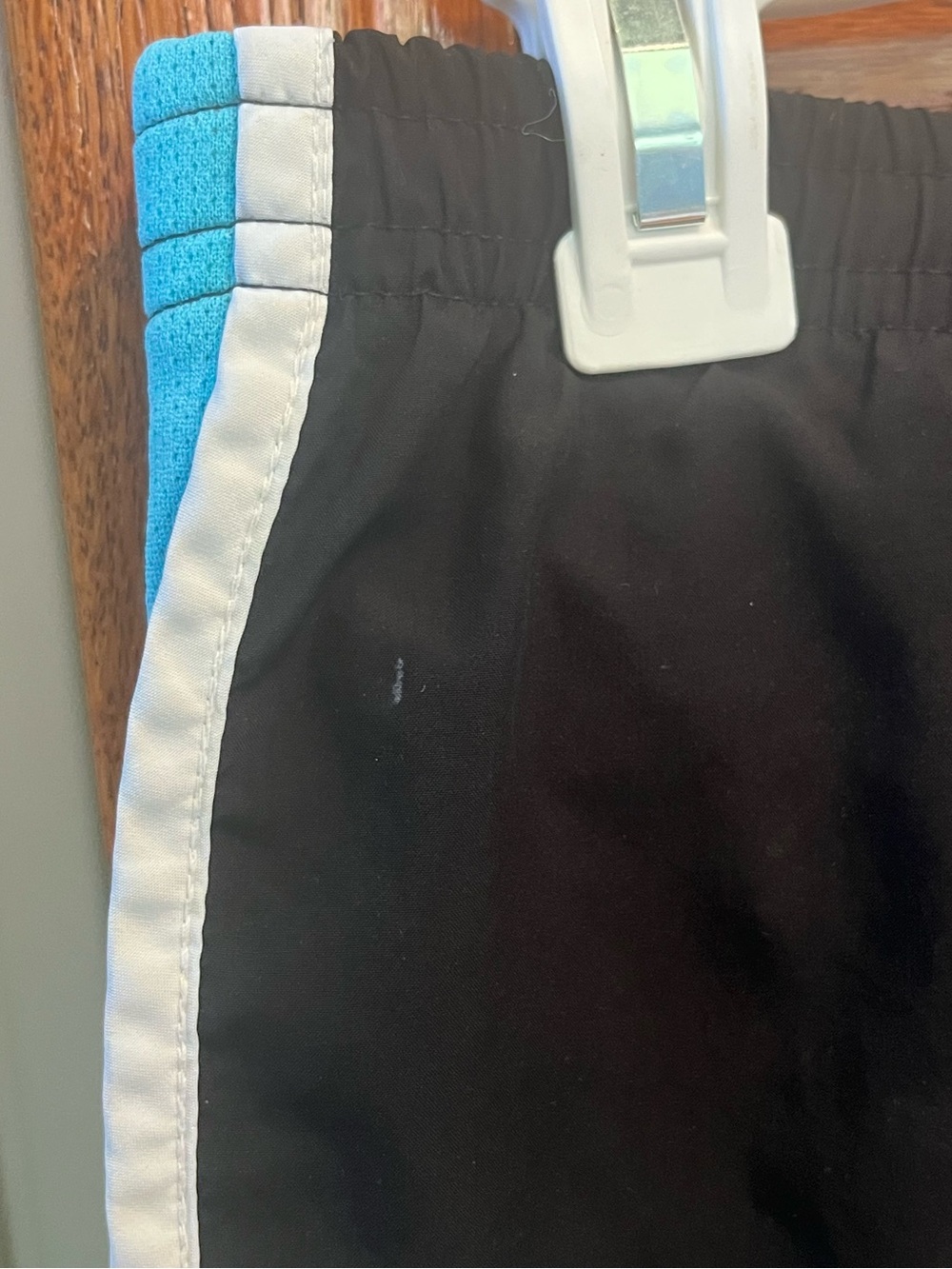 Arizona Jean Company Black Activewear Shorts with Aqua Lining - Picture 7 of 7